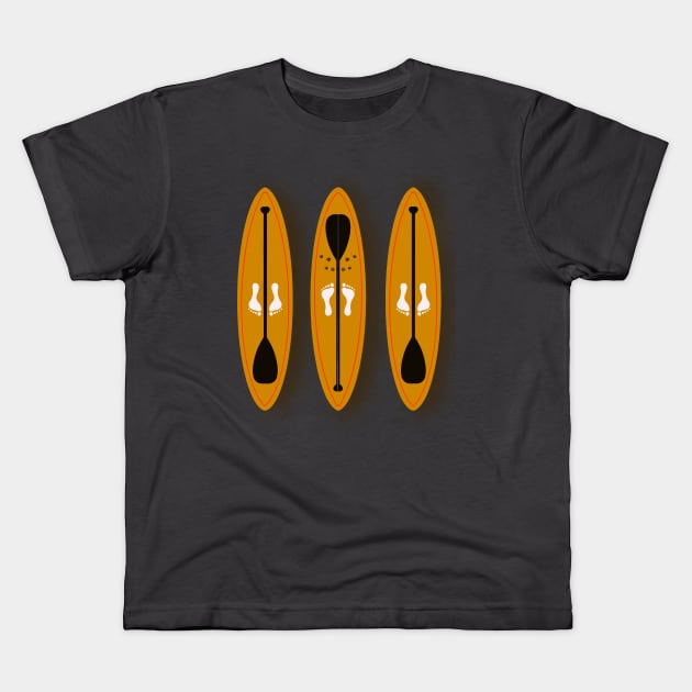 Paddleboards with Friends Kids T-Shirt by The Orchard